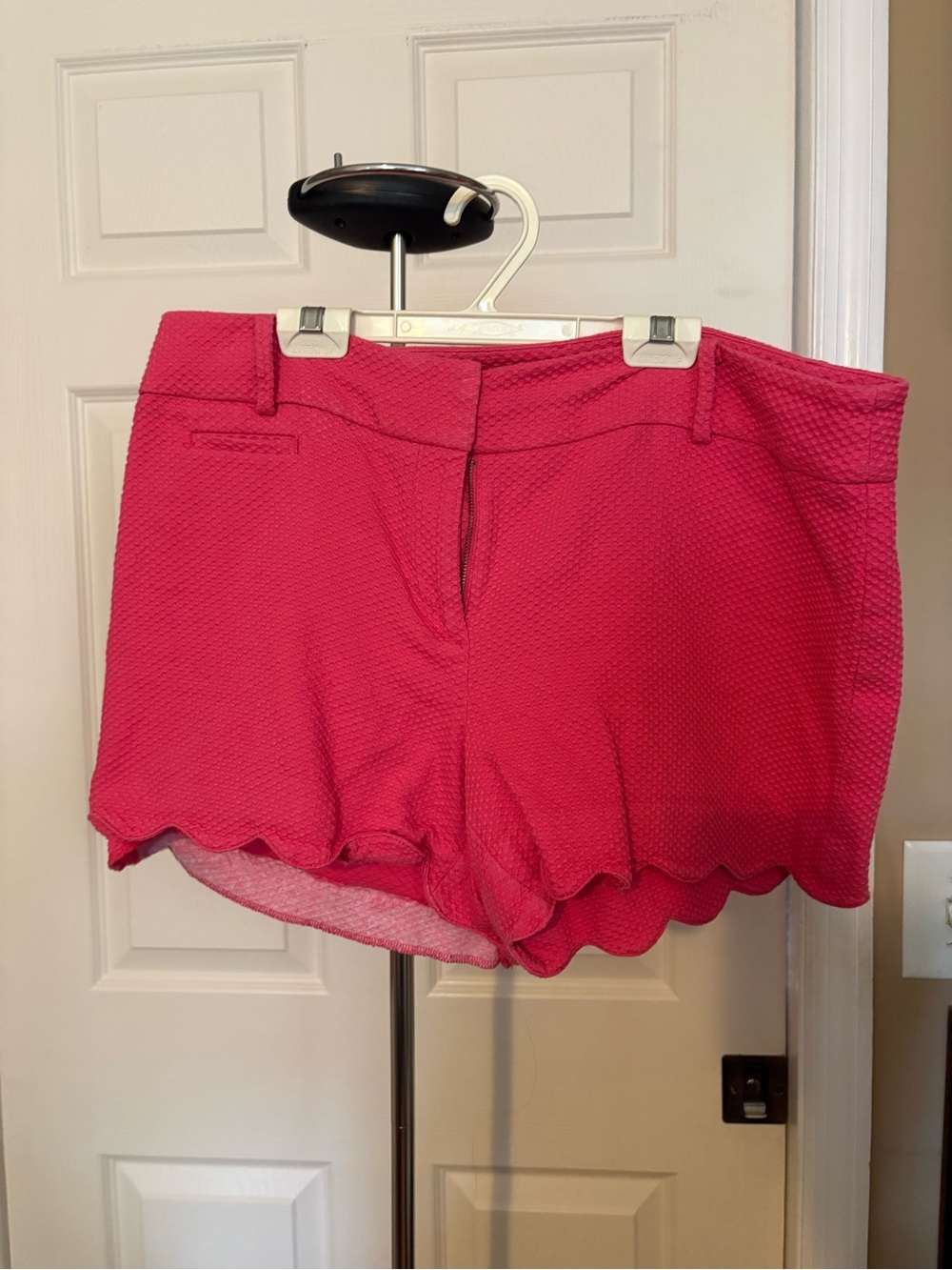 Pink Scallop Edge Shorts